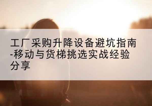 城关移动式升降机怎么选-工厂采购升降设备避坑指南-移动与货梯挑选实战经验分享